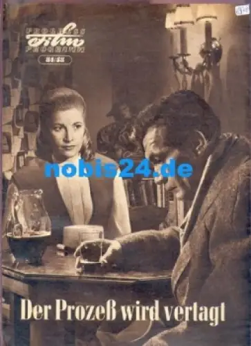 Der Prozeß wird vertagt mit Gisela Uhlen, Raimund Chelcher 84/58 Progress-Programm