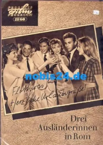 Drei Ausländerinnen in Rom, Progress-Programm 25/60 mit Claudia Cardinale