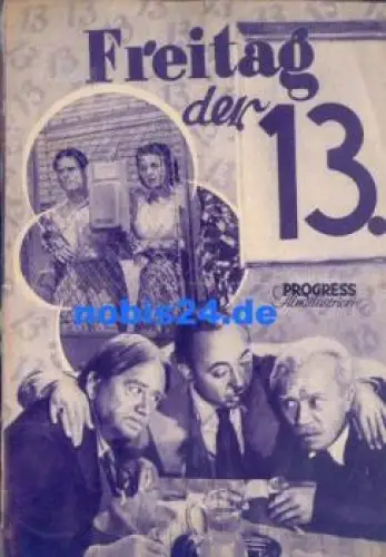 Freitag der 13. - Tschechoslowakischer Film 67/55 Progress-Programm