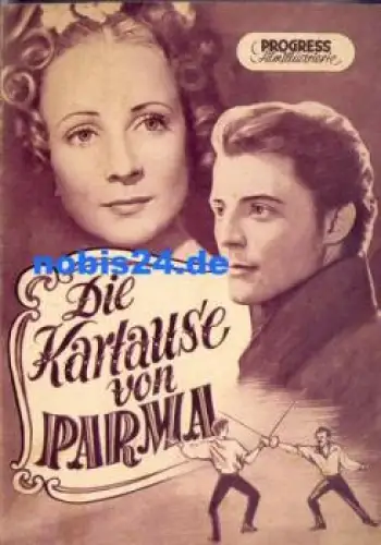 Die Kartause von Parma mit Gerard Philipe - Französischer Film 53/53 Progress-Programm