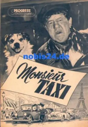 Monsieur Taxi - Französicher Film 55/53 Progress-Programm