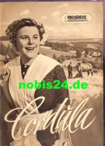 Cordula - österreichischer Film mit Paula Wessely Attila Hörbiger  1207/53 Progress-Programm