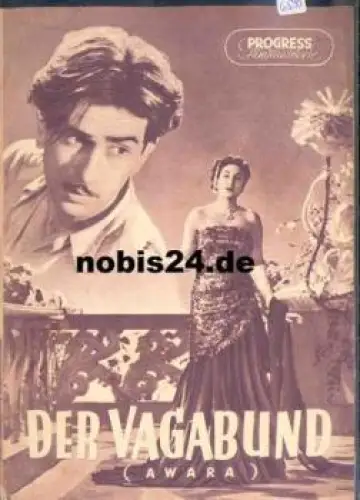 Der Vagabund - Indischer Film 72/55 Progress-Programm