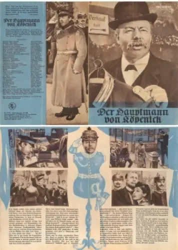 Der Hauptmann von Köpenick  mit Heinz Rühmann Hannelore Schroth Martin Held 19/57 Progress-Programm