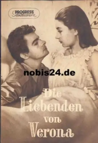 Die Liebenden von Verona - Französicher Film Progress-Programm 53/57 mit Pierre Brasseur
