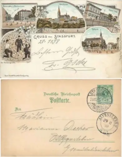 39418 Staßfurt Litho o 23.11.1898