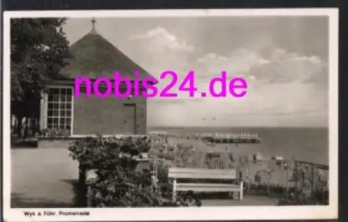 25938 Wyk auf Föhr Promenade o 29.7.1952