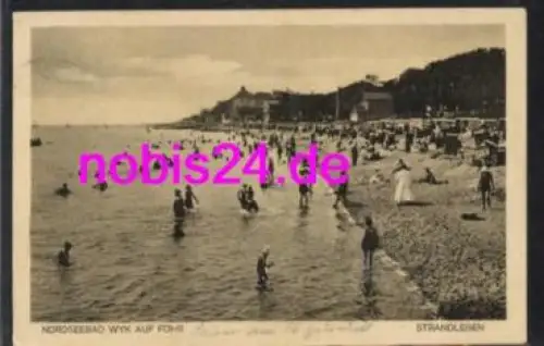 25938 Wyk auf Föhr Strandleben o 8.7.1927