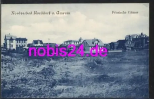 25946 Norddorf Amrum Friesische Häuser  *ca.1915