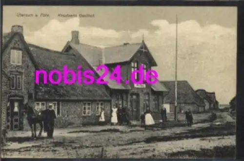 25938 Ütersum auf Föhr Knudsens Gasthof  *ca.1915
