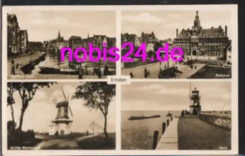 26721 Emden Mühle Mole Rathaus Delft o 21.9.1938