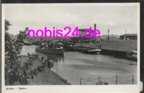 26723 Emden Hafen Schiff Werft *ca.1930