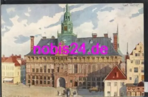 26725 Emden Rathauspartie Künstlerkarte *ca.1930