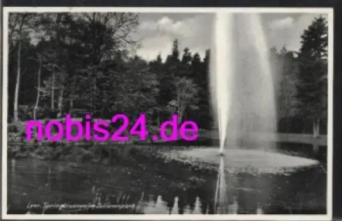 26789 Leer Springbrunnen im Julianenpark o 16.2.1938