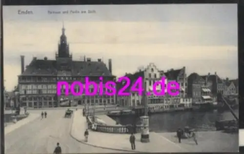 26725 Emden Rathaus und Partie am Delft  *ca.1925