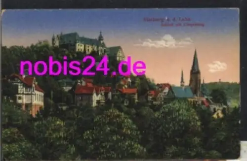 Marburg Schloss mit Umgebung o 7.5.1916