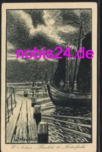 25946 Wittdün auf Amrum Künstlerkarte *ca.1920