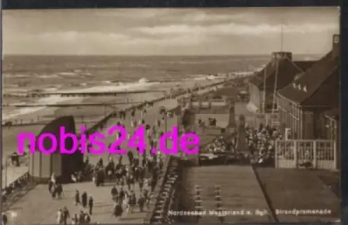25980 Westerland Sylt Strandpromenade *ca.1930