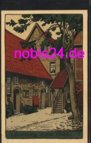 21335 Lüneburg Roter Hahn Künstler Steinzeichnung o 5.6.1930