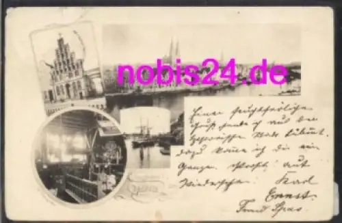 Lübeck Schifferhaus Hafen o 18.12.1897