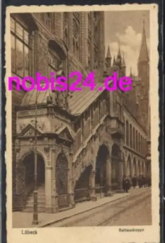 Lübeck Rathaustreppe *ca.1930