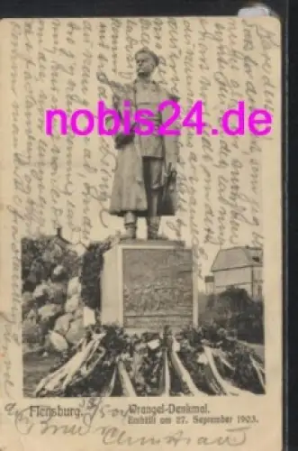 Flensburg Wrangel Denkmal o 4.5.1904