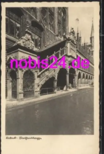 Lübeck Rathaustreppen *ca.1935