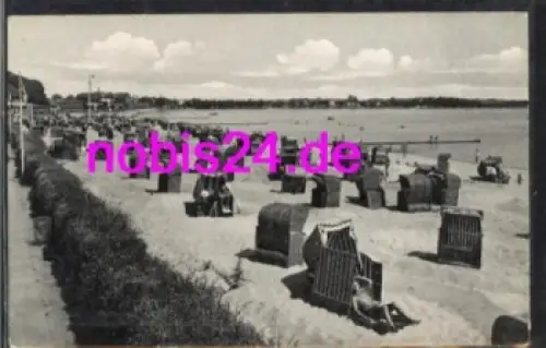 24340 Eckernförde Ostseebad Strand *ca.1960