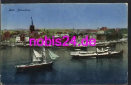 Kiel Panoramaansicht Schiffe o 21.8.1922