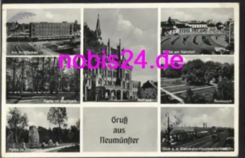 24534 Neumünster Ansichtskarte o 8.8.1954