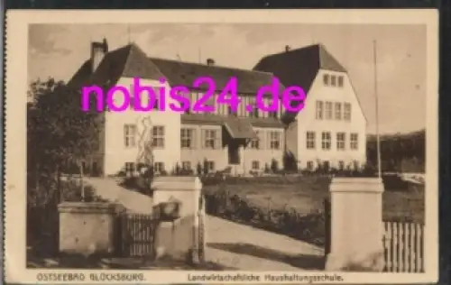 24960 Glücksburg Haushaltungsschule *ca.1920
