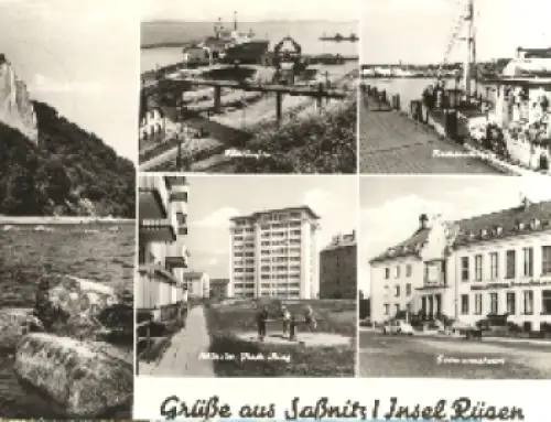 18546 Saßnitz Rügen Mehrbildkarte o um 1980