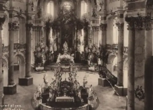 96231 Staffelstein, Basilika Vierzehnheiligen, Gnadenaltar u. Hochaltar * ca. 1950