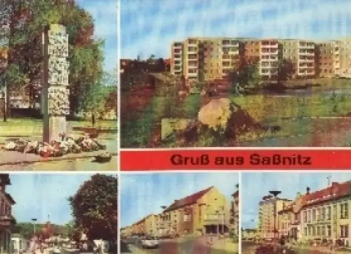 18546 Saßnitz Rügen Mehrbildkarte o um 1980