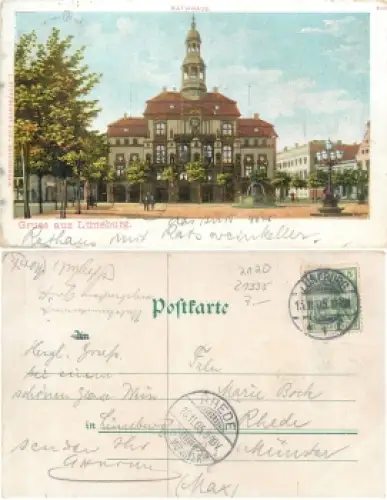 21335 Lüneburg Rathaus  o 16.11.1905