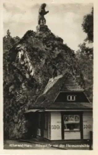 38889 Rübeland Harz Höhlenbär vor der Hermannshöhle * ca. 1960