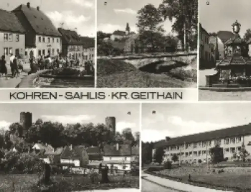 04655 Kohren-Sahlis Mehrbildkarte o um 1980