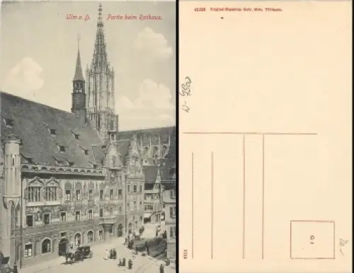 Ulm Donau Rathaus *ca.1910