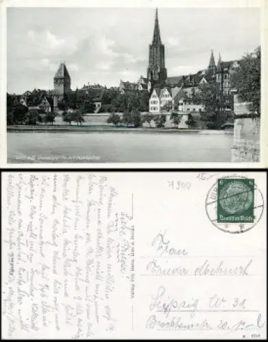Ulm Donau Inselspitze o 27.8.1936
