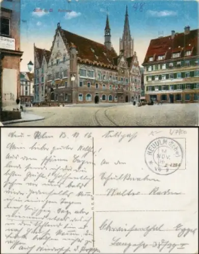 Ulm Donau Rathaus o 14.11.1916