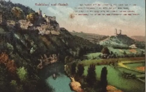 06628 Bad Kösen Rudelsburg Saaleck gebr. 1918