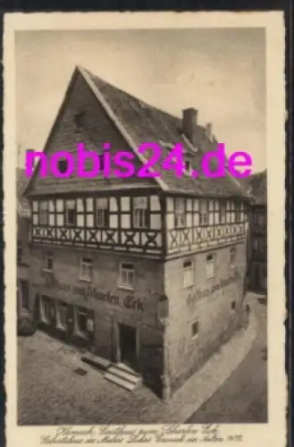 96317 Kronach Gasthaus zum Scharfen Eck *ca.1920