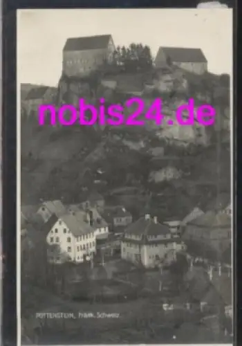 91278 Pottenstein mit Berg *ca.1930
