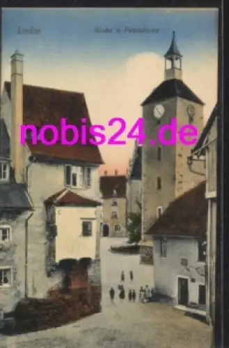 88131 Lindau Bodensee Glocke und Peterskirche *ca.1915