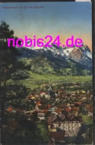 82467 Partenkirchen vom Berg o ca.1925