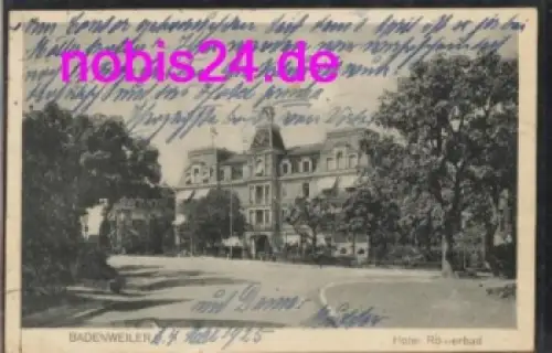 79410 Badenweiler Hotel Römerbad o ca.1925