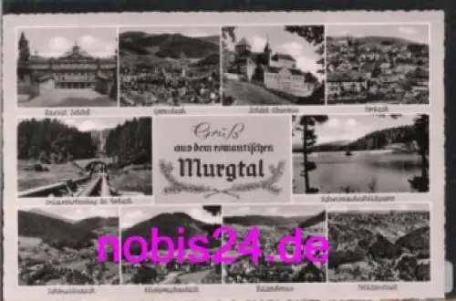 76596 Murgtal  Umgebung o 21.6.1958