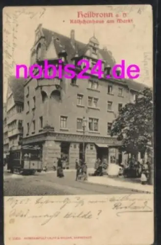 Heilbronn Kätchenhaus Strassenbahn o 1903