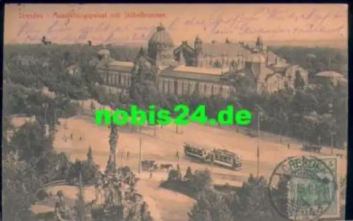 Johannstadt Dresden Ausstellungspalast Vignette Rüger Hansi 4.5.1916