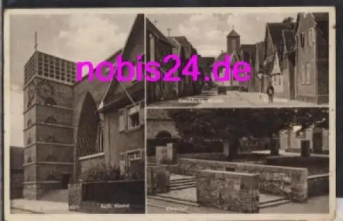 Bischofsheim Mainz Ehrenhof Kirche o ca.1940